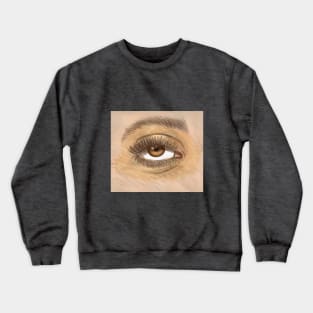 Eye | Doodle Art | Digital Artwork by Artist Haitam Ouahabi Crewneck Sweatshirt